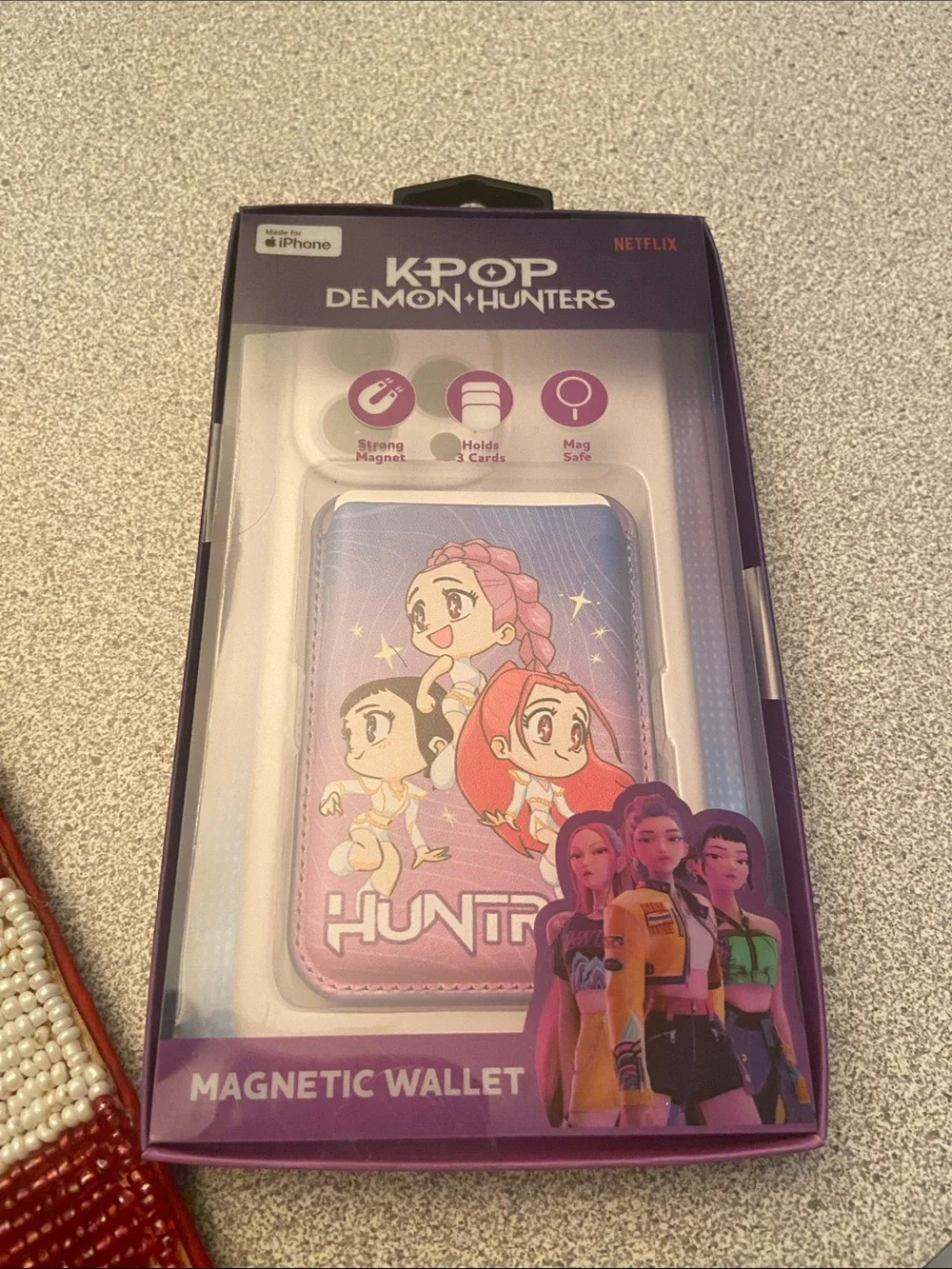 K-Pop Demon Hunters Magnetic Wallet Phone Case - Purple